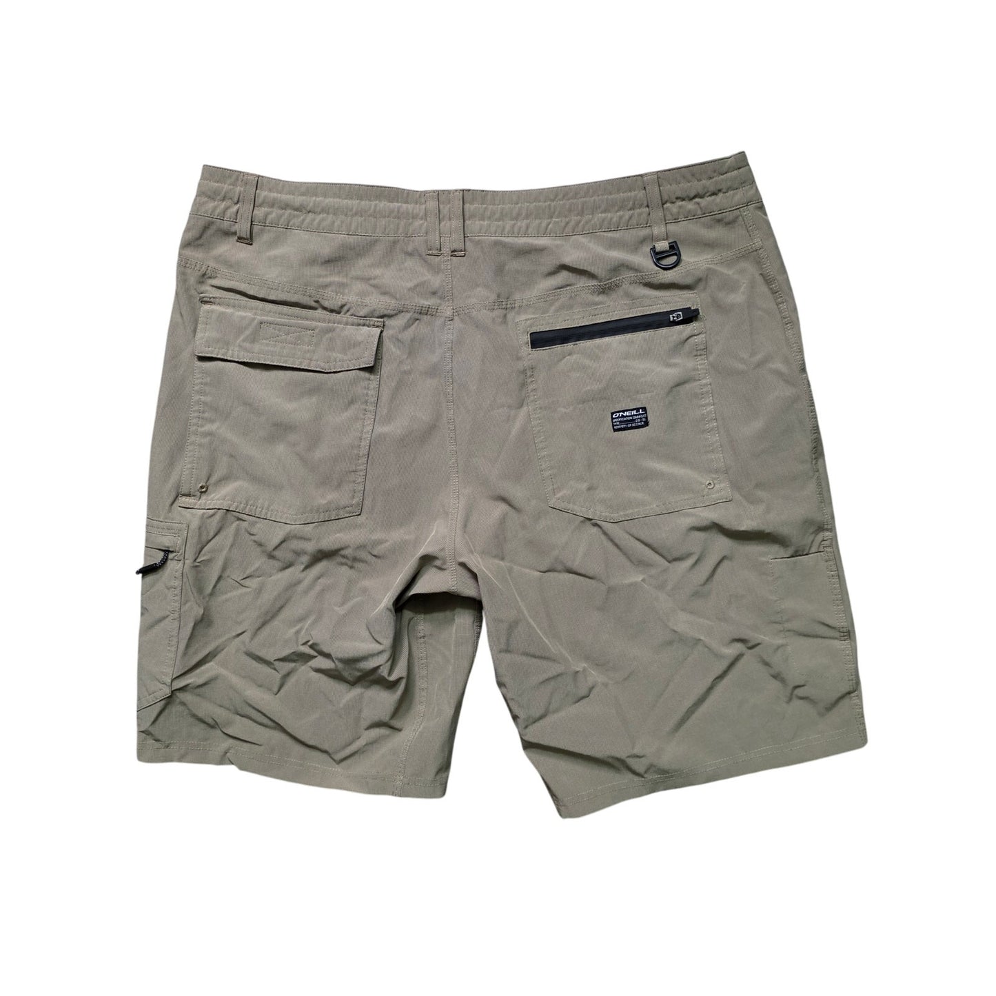O'Neill Crossover Hybrid Shorts Men’s 38 Dark Khaki Stretch