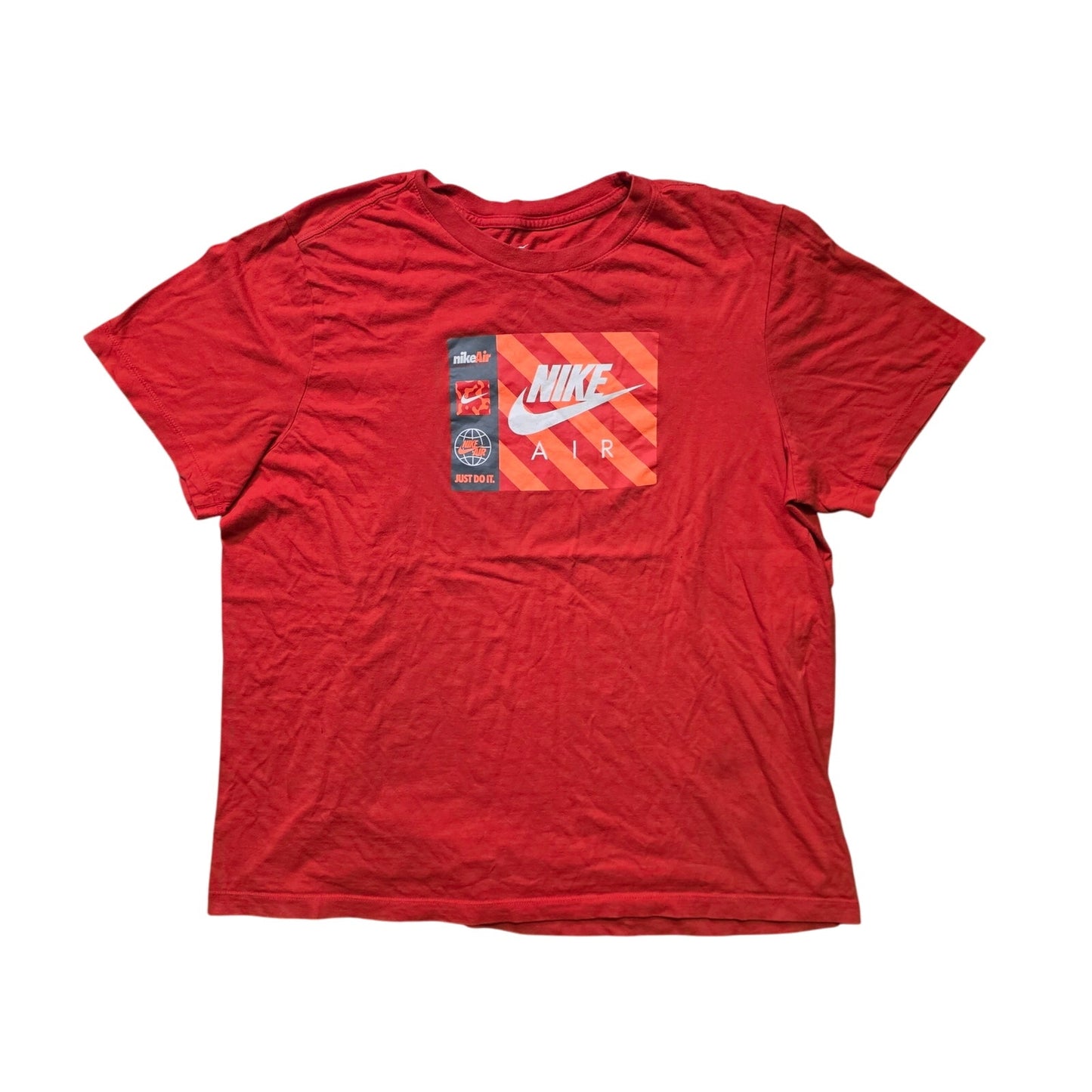Nike Air “Just Do It” T-Shirt Men’s XL Orange Crewneck Sports Tee