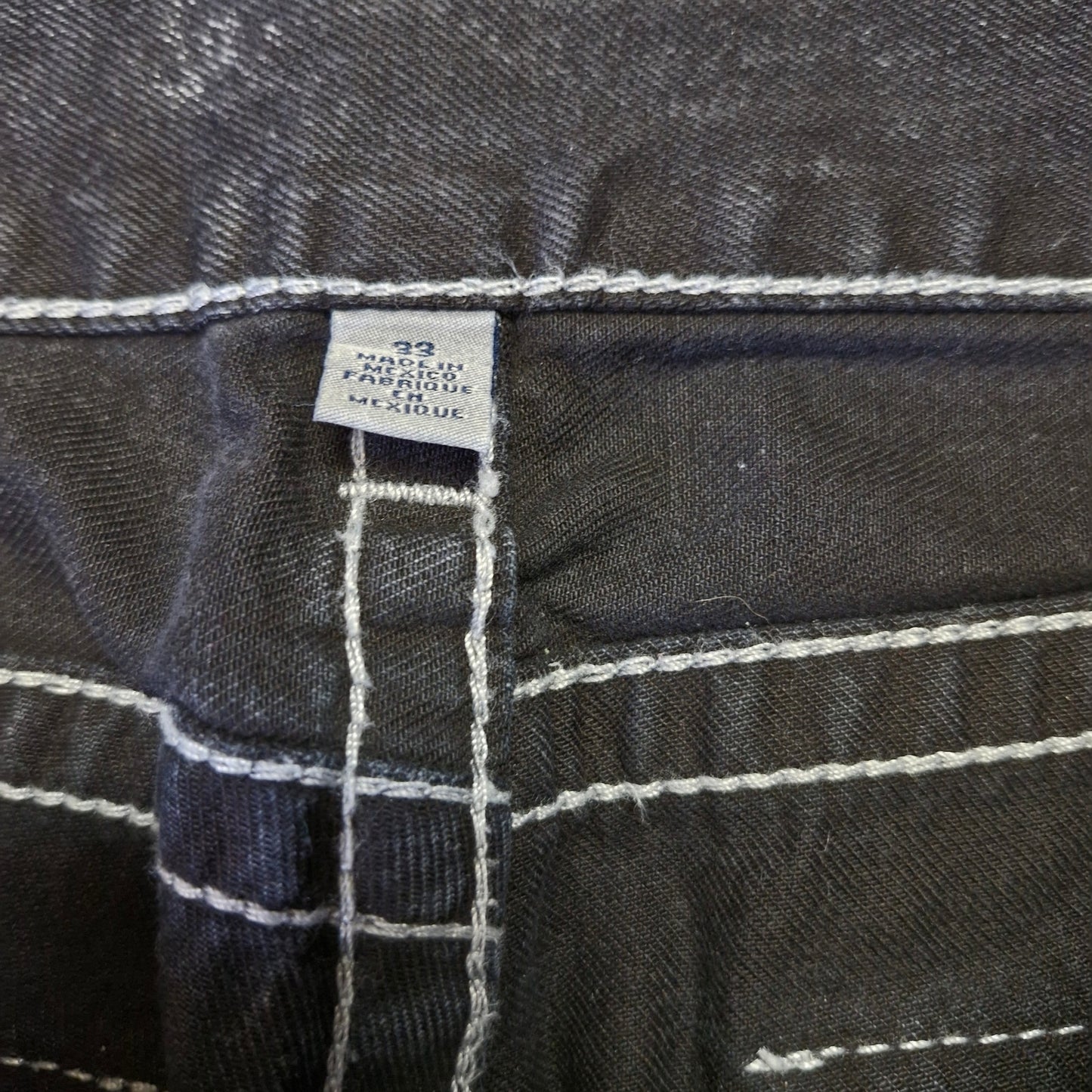 True Religion Jeans Size 33 Men's Grey Gloomy Wash Straight Leg Denim