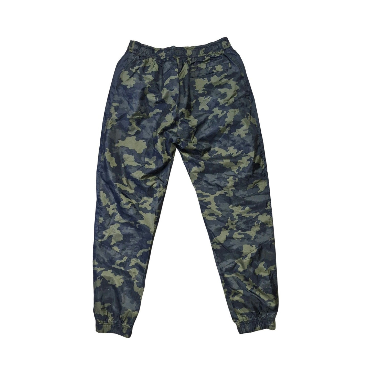 Nike RARE Nylon Pants Green Camo Sweatpants Joggers Size Large