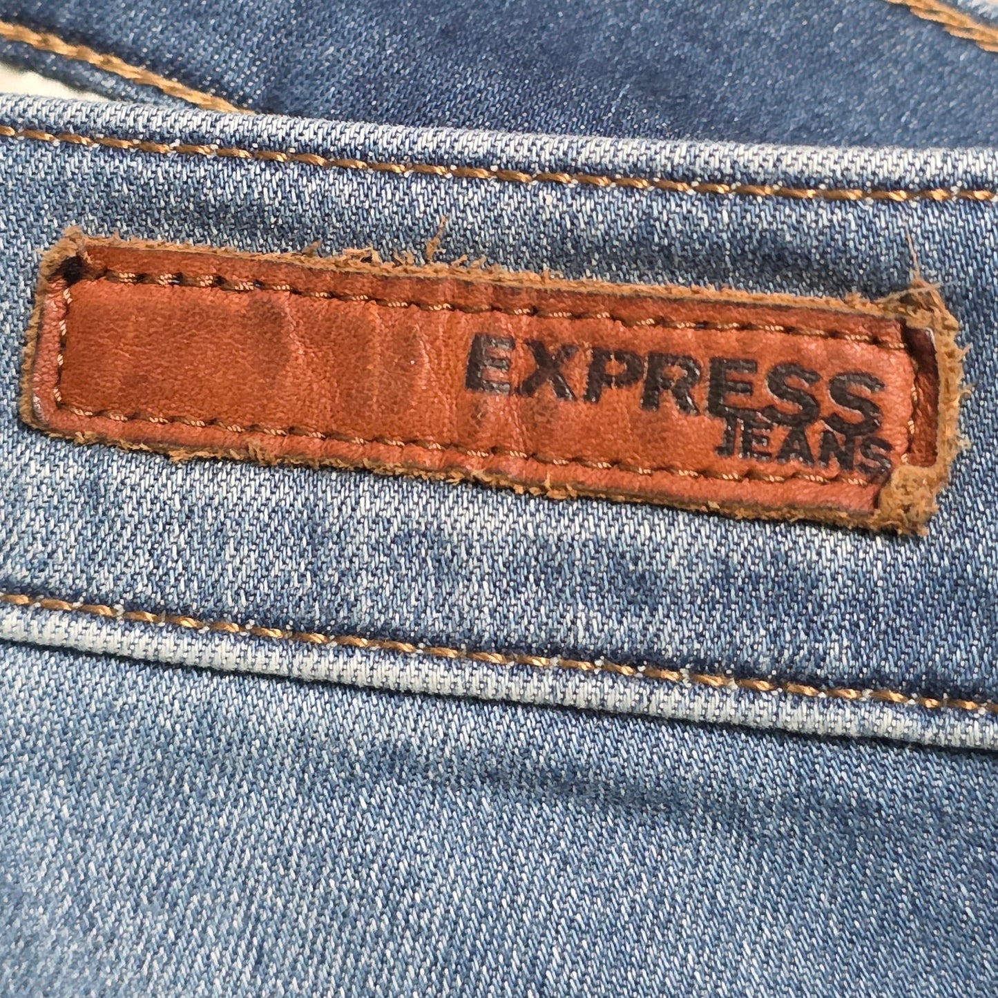 Express Legging Jeans Women’s 10 Light Wash Mid Rise Stretch Denim