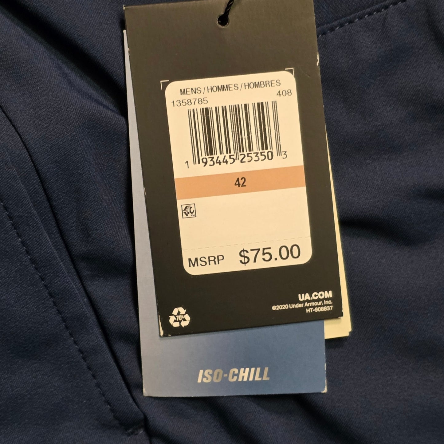 Under Armour Match Play Golf Shorts Men’s 42 Navy NWT