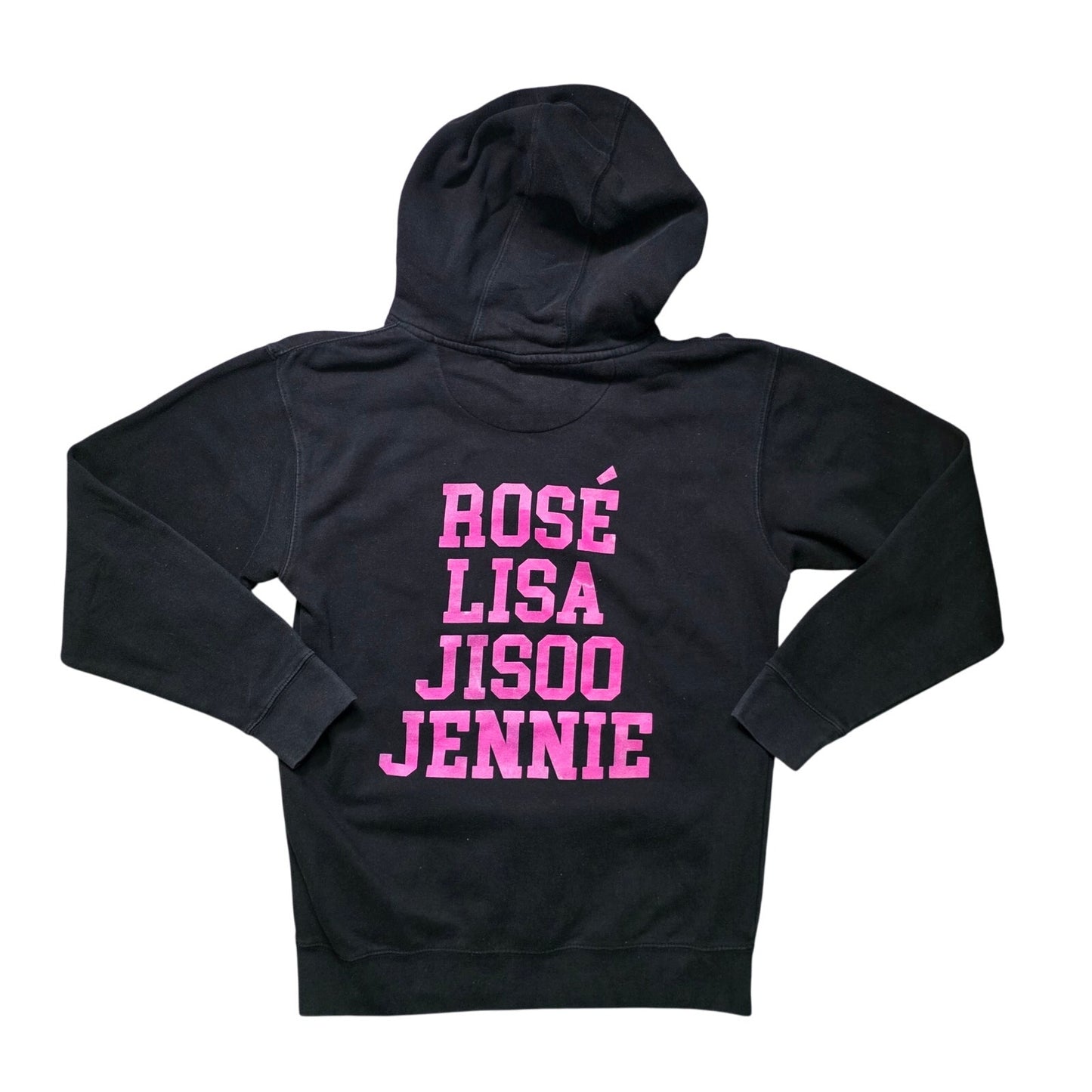 Blackpink Pullover Hoodie Women M Black Graphic K-Pop Member Name