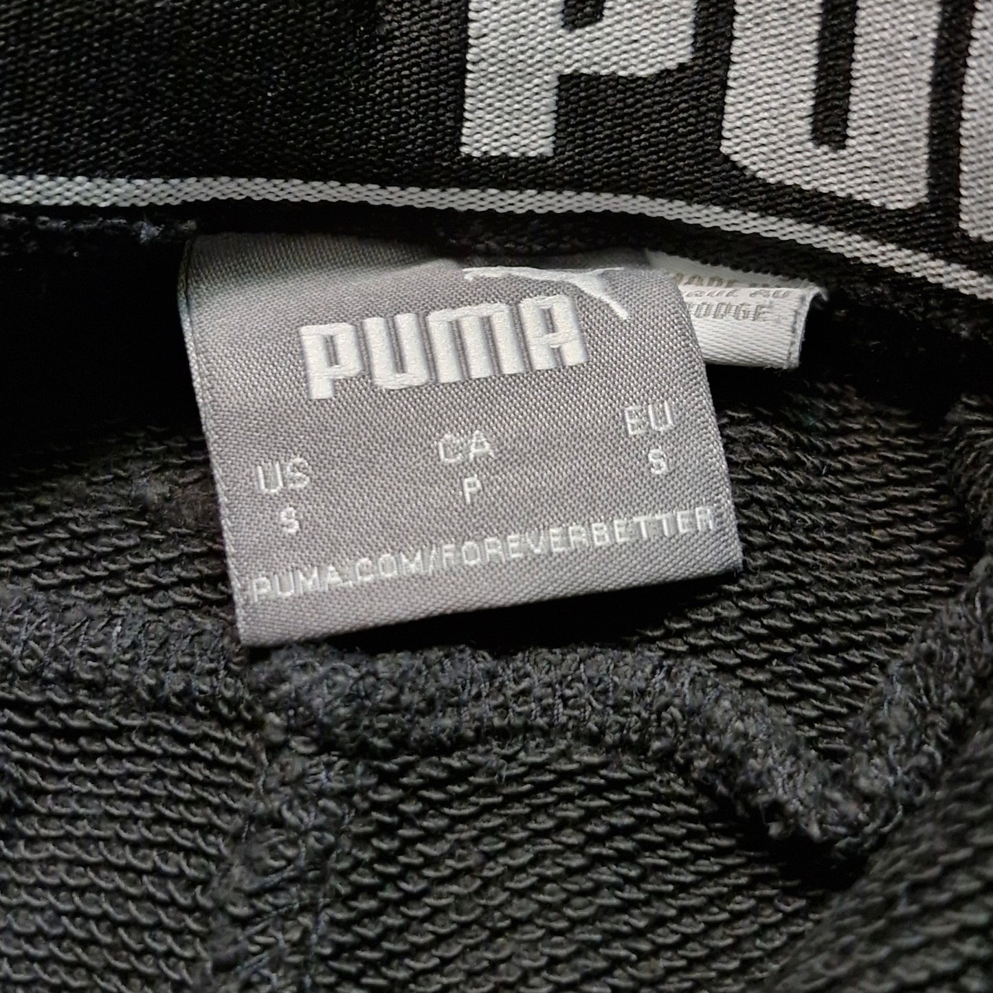 Puma Jogger Sweatpants Men’s Small Black Tapered Fit Athleisure Normcore