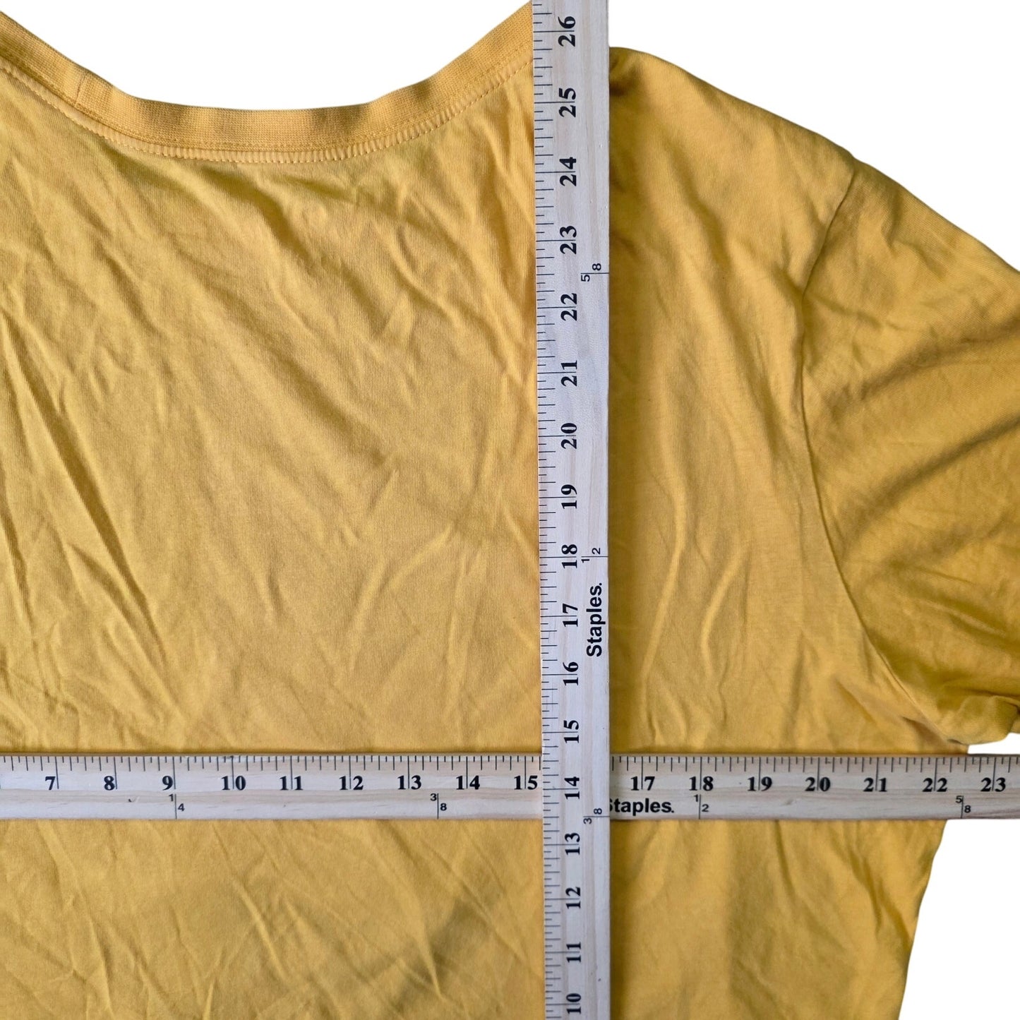 Nike Just Do It T-Shirt Men’s L Yellow Cotton Loose Fit Short Sleeve Tee