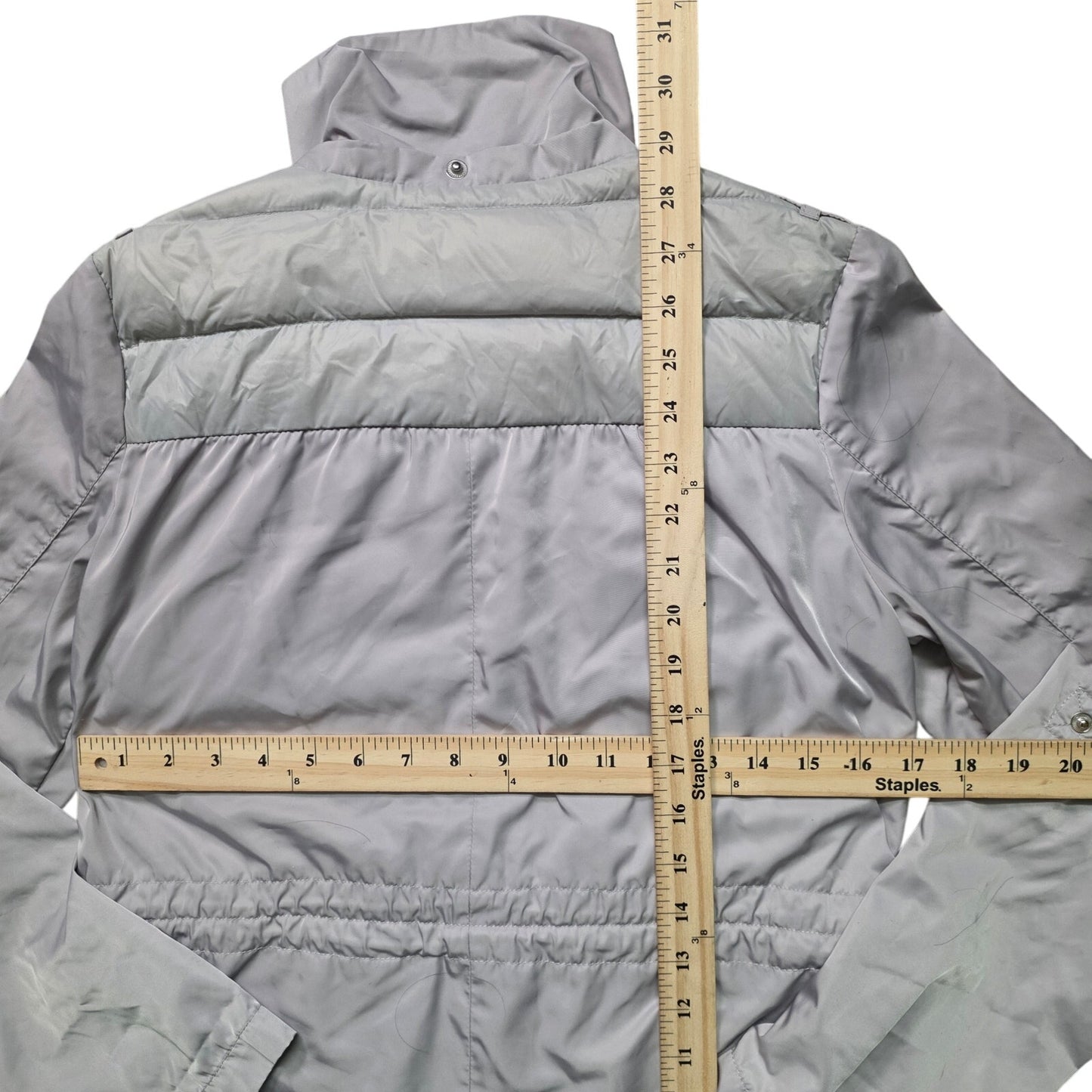 BCBGeneration Puffer Jacket Women S Gray Lightweight Quilted