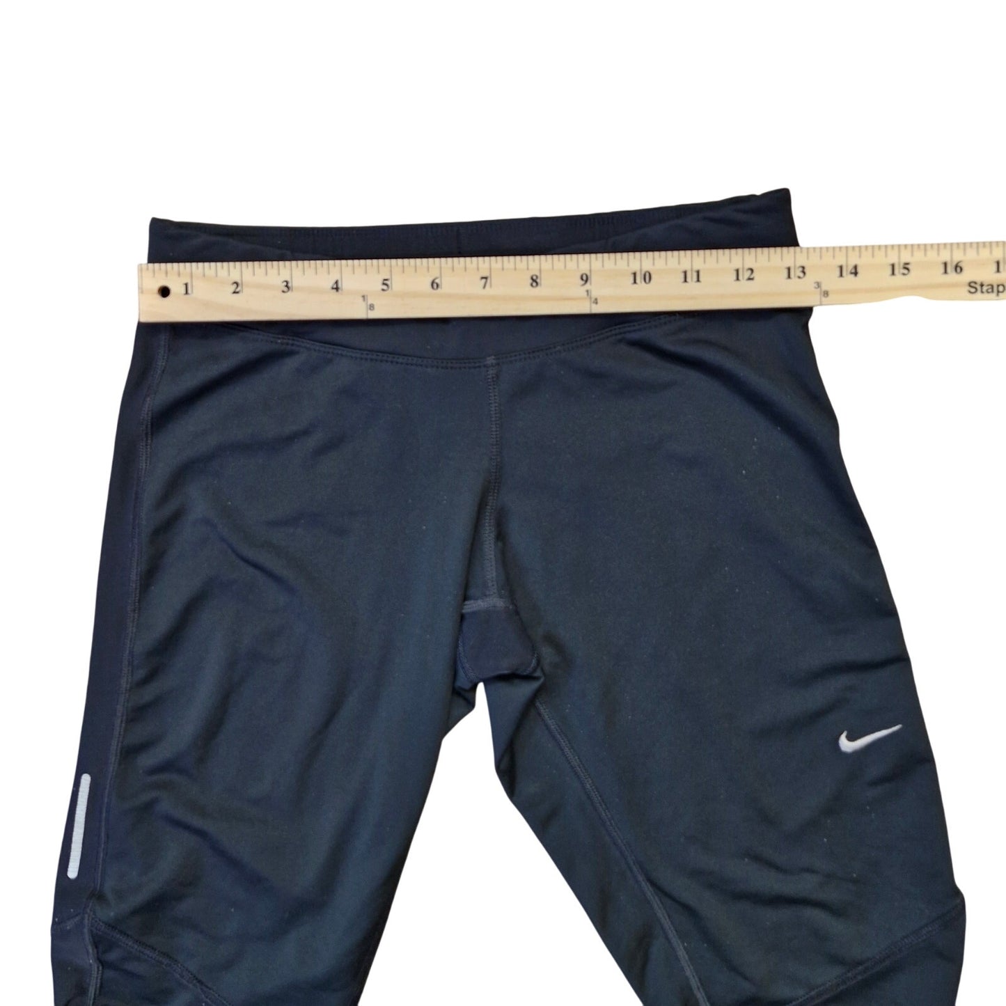 Nike Dri-Fit Women’s Running Pants Black Size Medium Zip Pocket & Drawstring