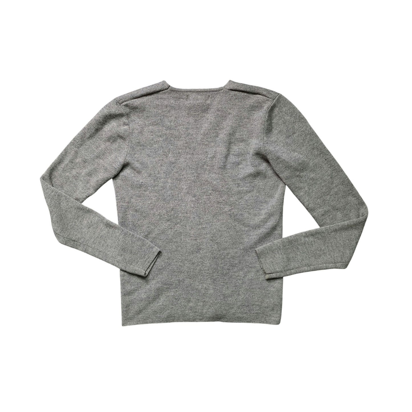 Banana Republic Italian Merino Wool V-Neck Sweater Women’s M Grey