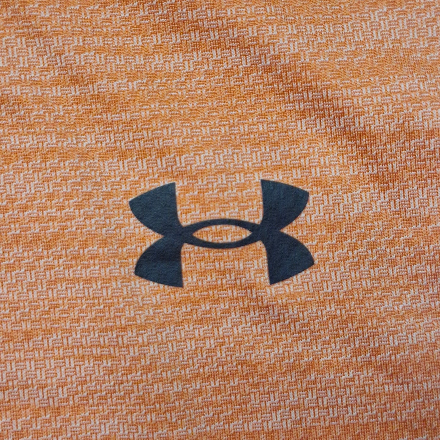 Under Armour Men’s Heather Orange Playoff Polo Golf Shirt Large Loose Fit Performance Top