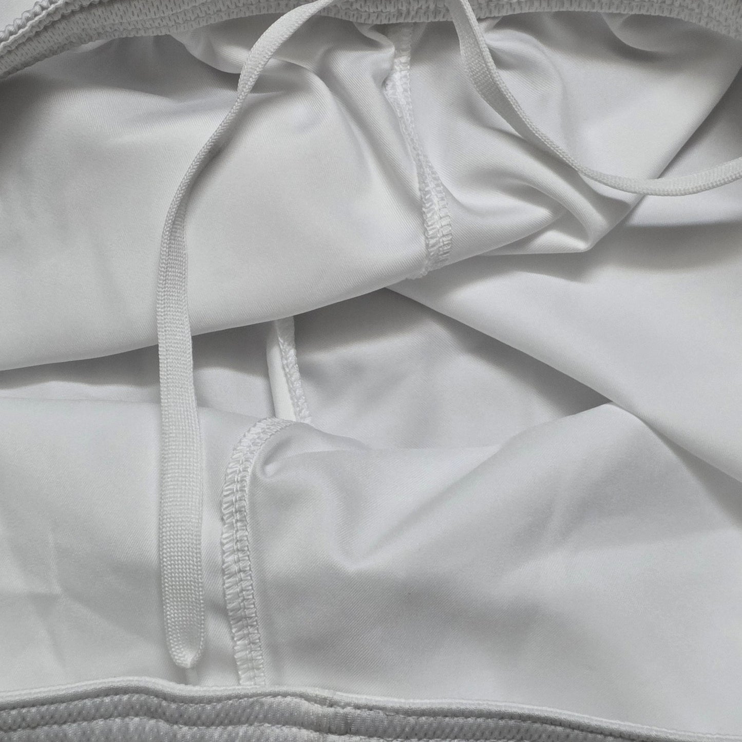 Nike Dri-Fit Shorts Women L White Elastic Waist Athletic