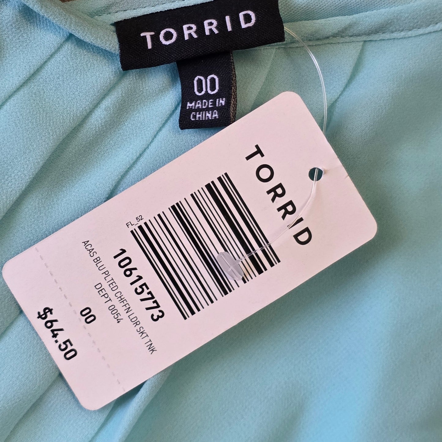Torrid Dress Women’s Blue Pleated A Line Empire Waist