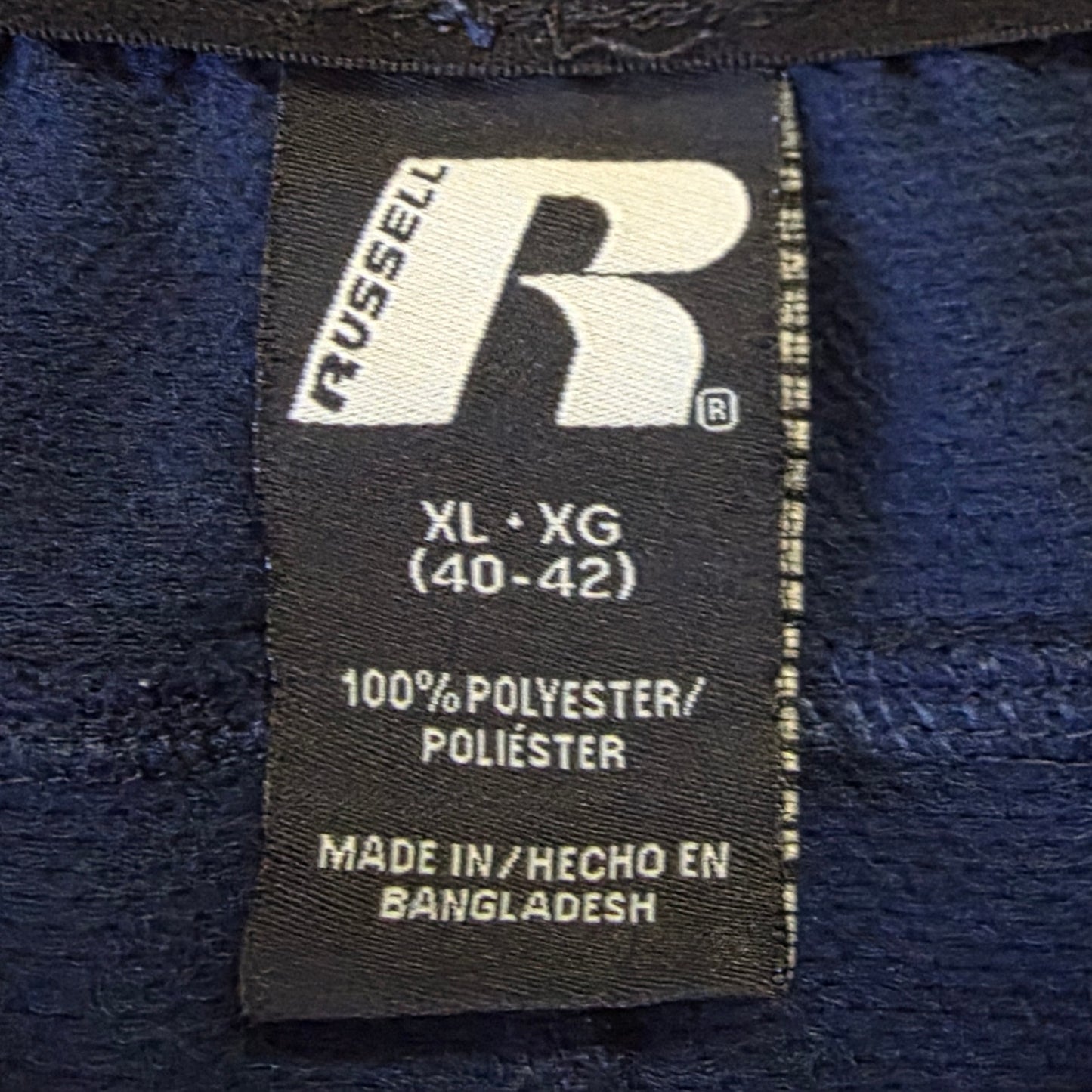 Russell Dri-Power Athletic Basketball Shorts Men’s XL Navy Blue & Black