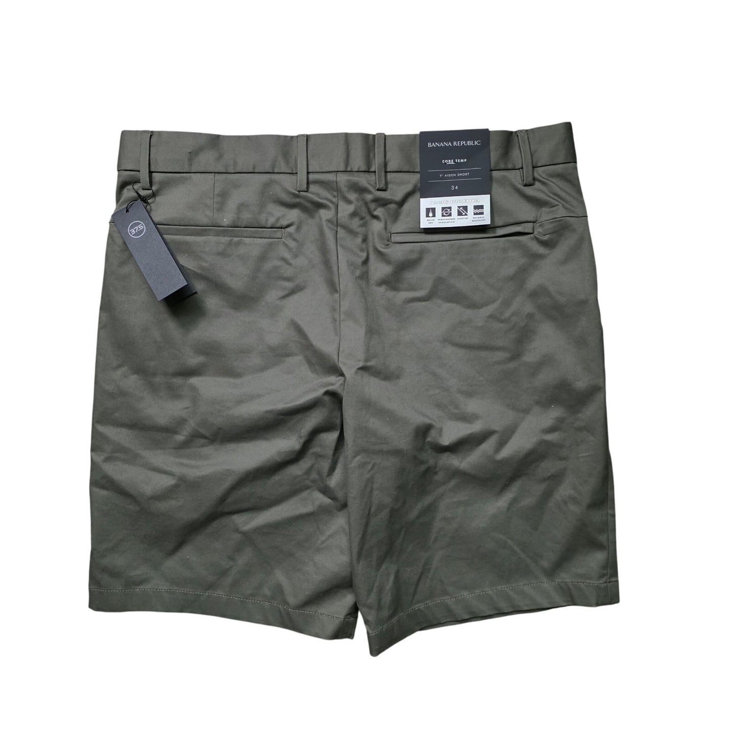 Banana Republic Aiden Chino Shorts Men’s 34 Green Cotton NWT