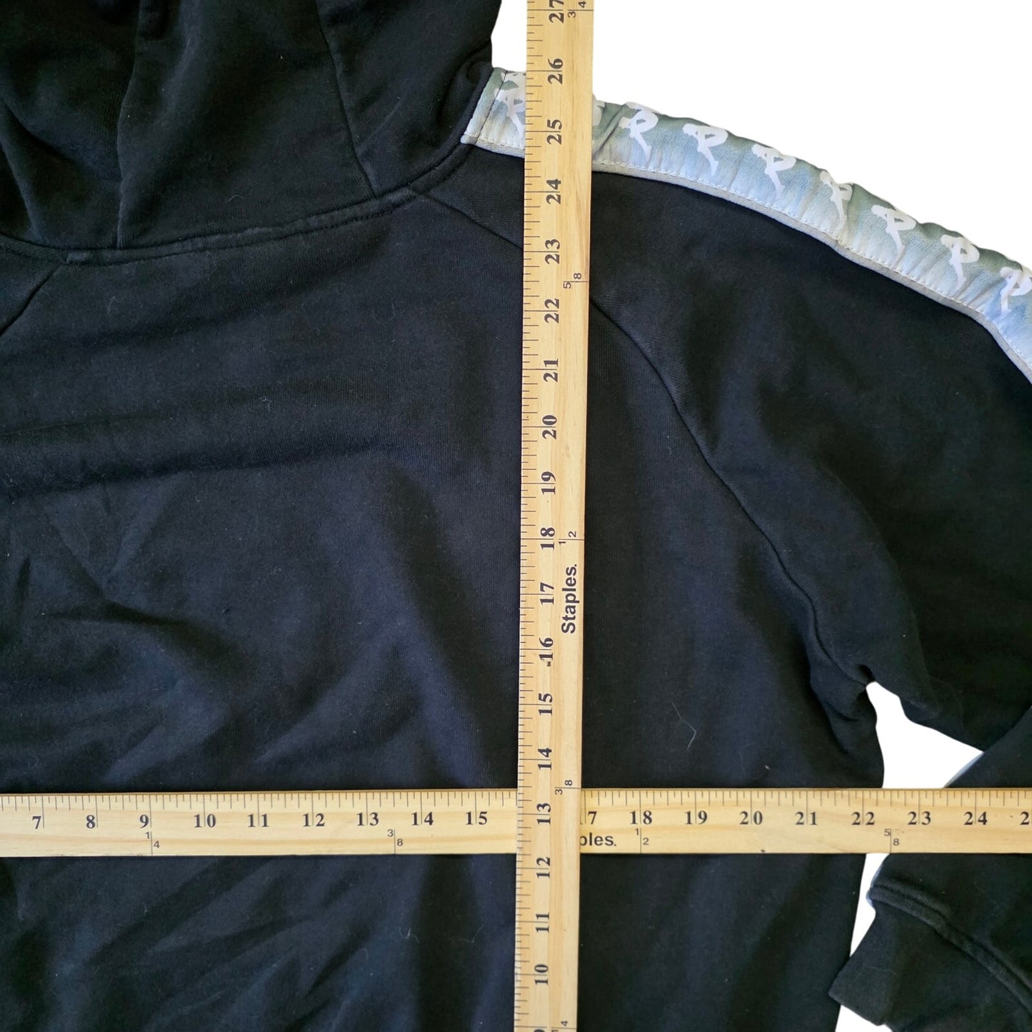 Kappa 222 Banda Solgo Pullover Hoodie Mens L Black