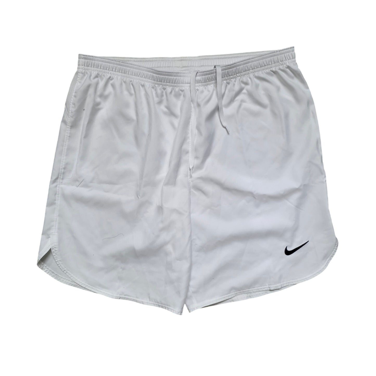 Nike Dri-Fit Shorts Women L White Elastic Waist Athletic