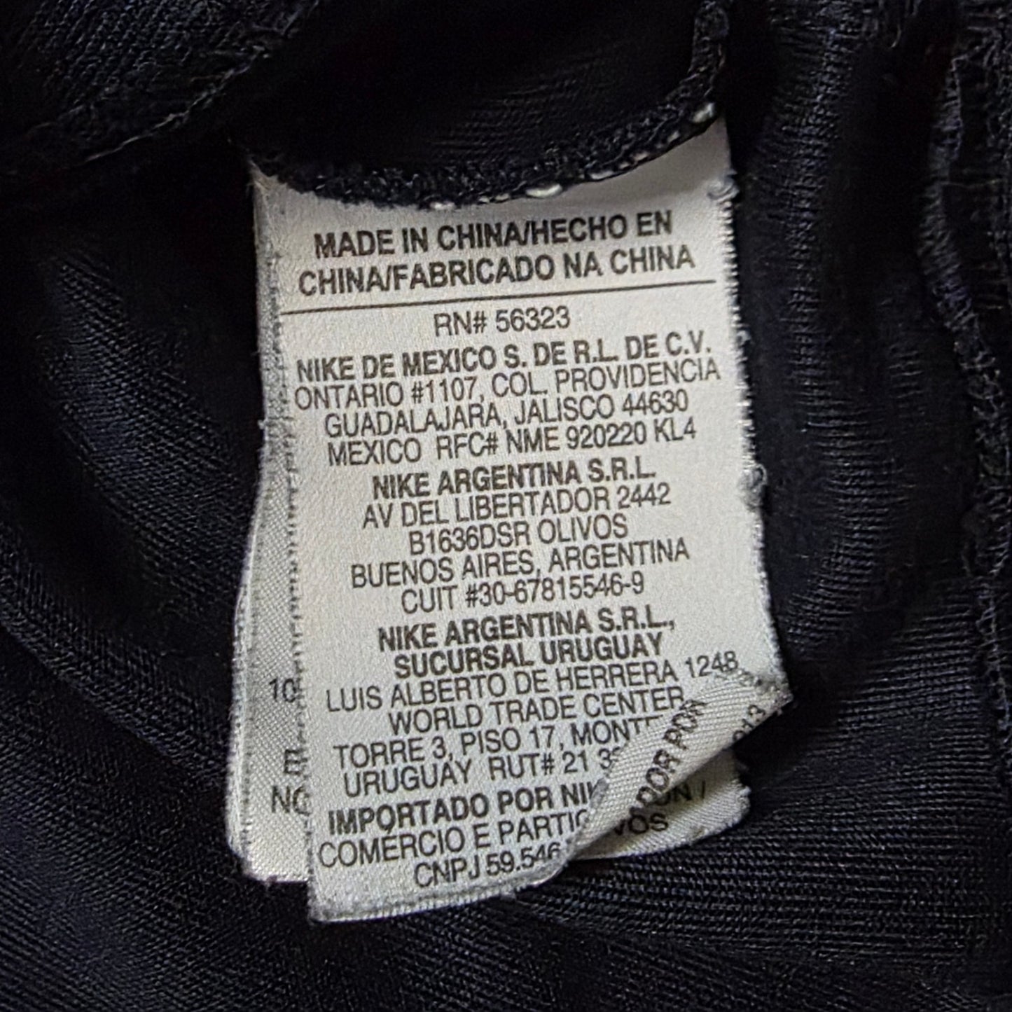 Nike Red Label Logo Zippered Y2k Warm-Up Jacket Men’s L Black Active Track