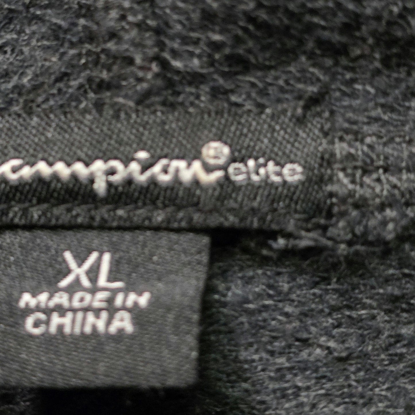 Champion Elite Hoodie Sweatshirt Women’s XL Black Long Sleeve Drawstring