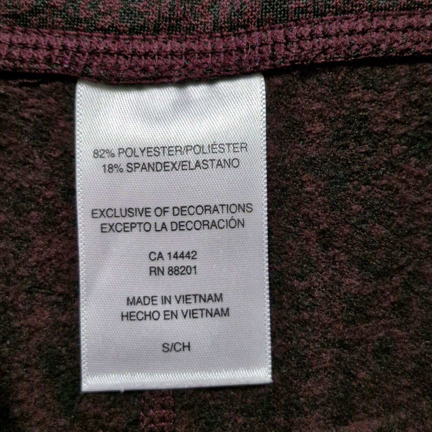 Mondetta High Rise Leggings Women’s Size Small Purple Black Workout Yoga Tight