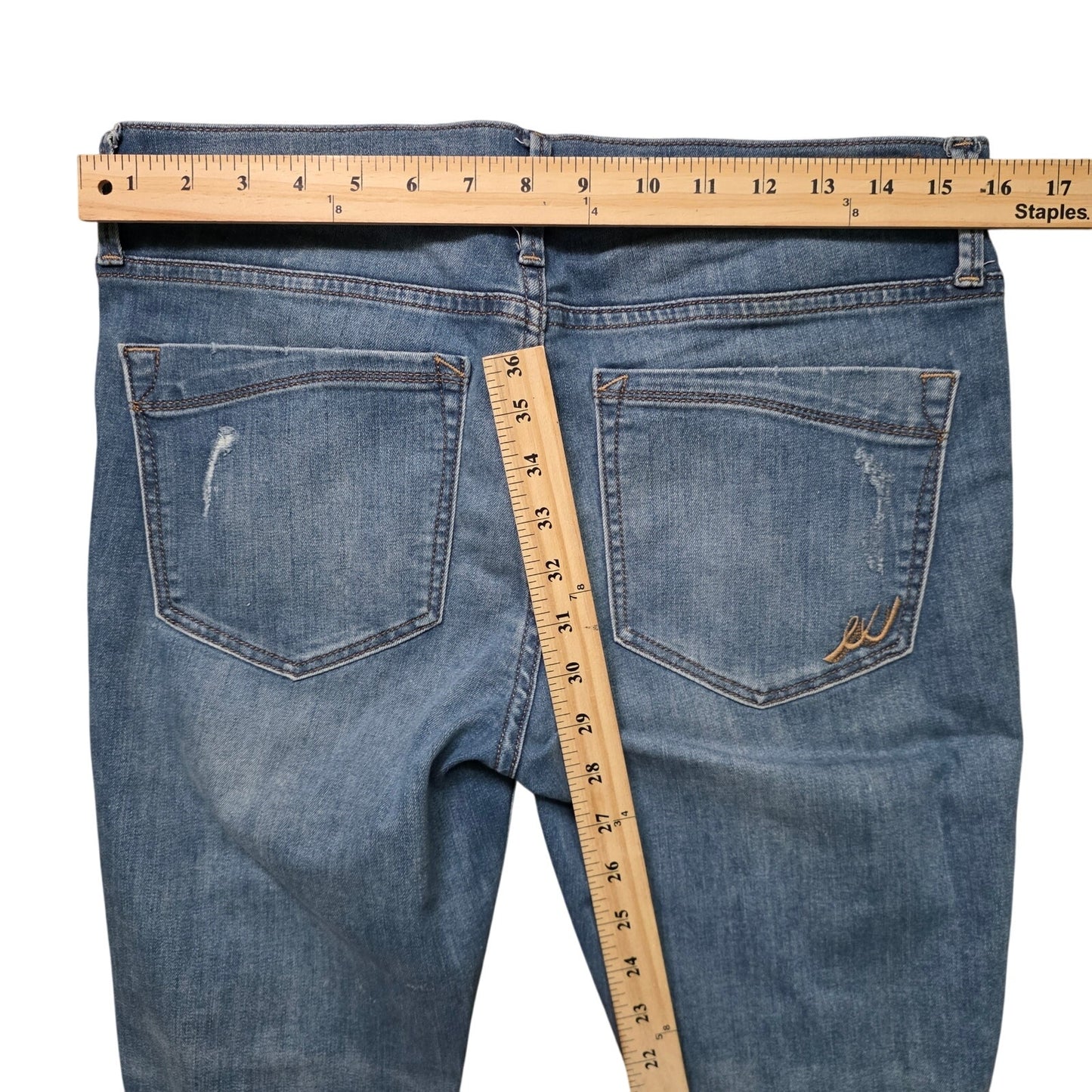 Express Legging Jeans Women’s 10 Light Wash Mid Rise Stretch Denim