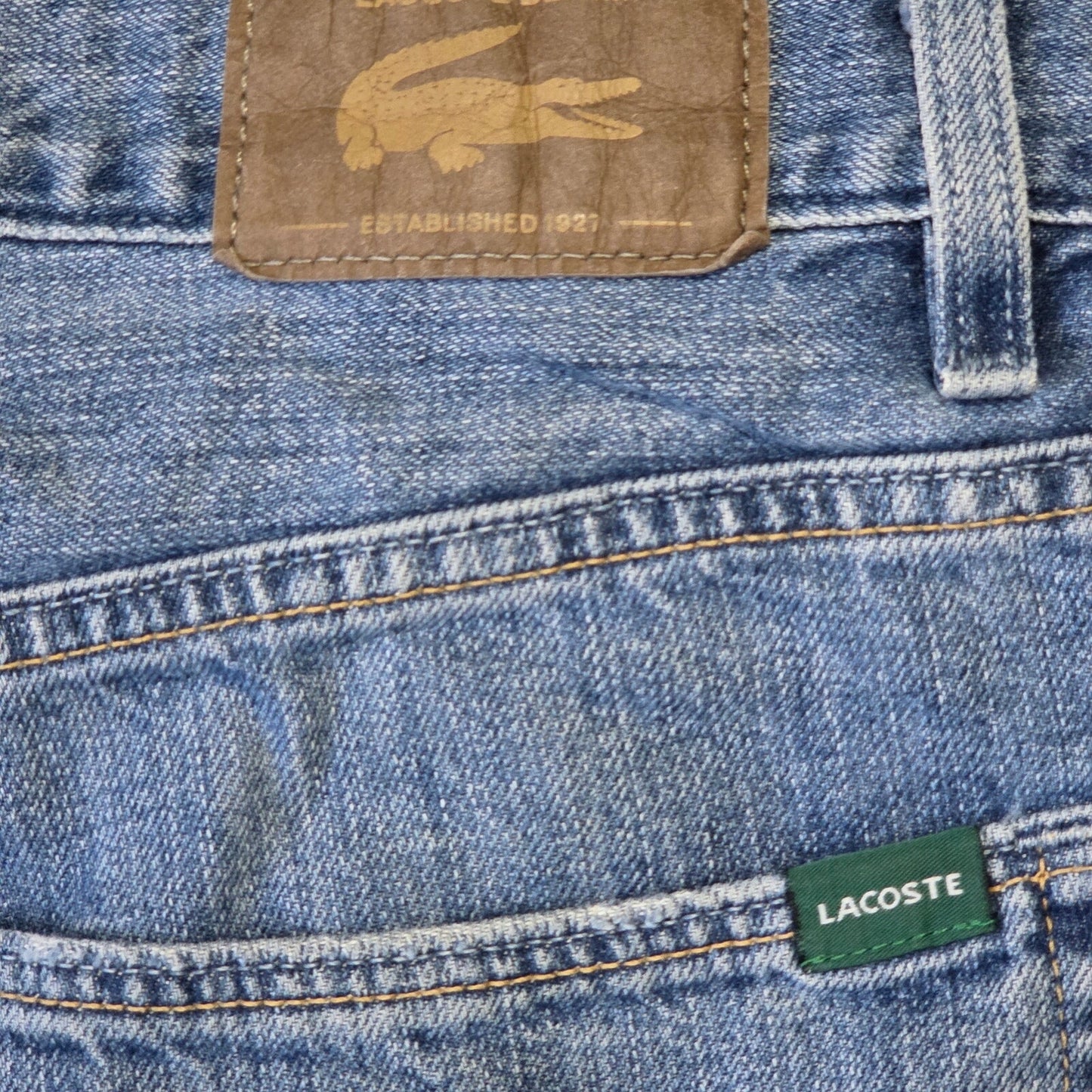 Lacoste Jeans Men’s Size 34 Blue Wash Cotton Casual