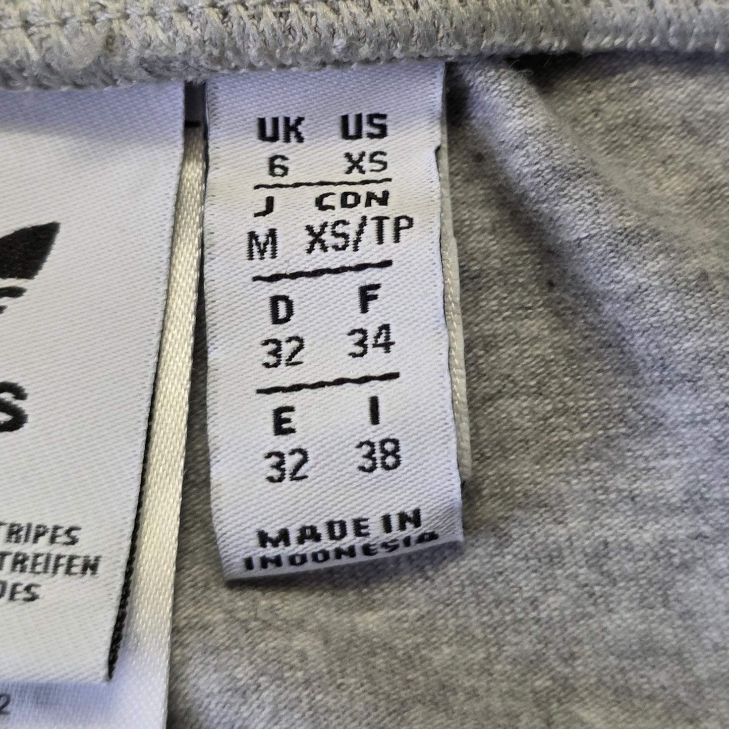 Adidas Originals Women’s 3-Stripes Leggings XS Gray Cotton Blend Casual