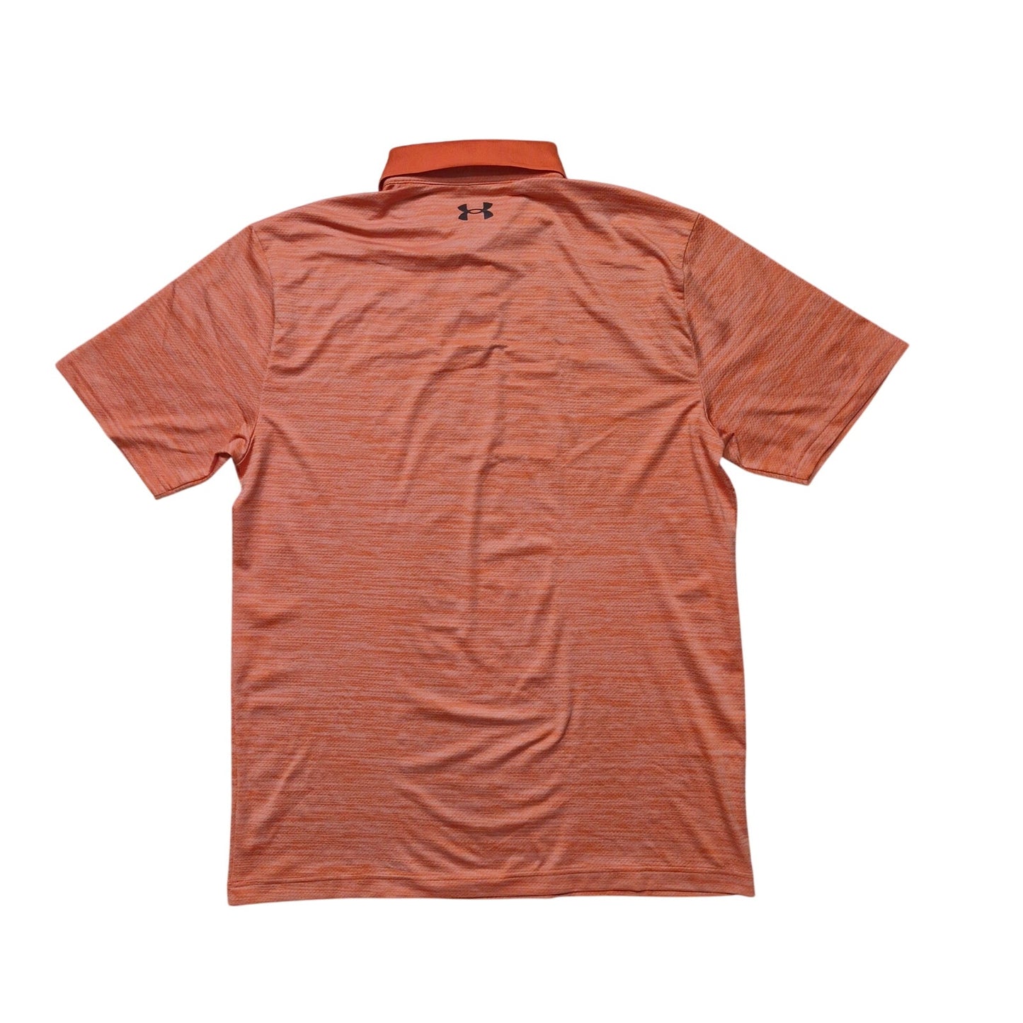 Under Armour Men’s Heather Orange Playoff Polo Golf Shirt Large Loose Fit Performance Top