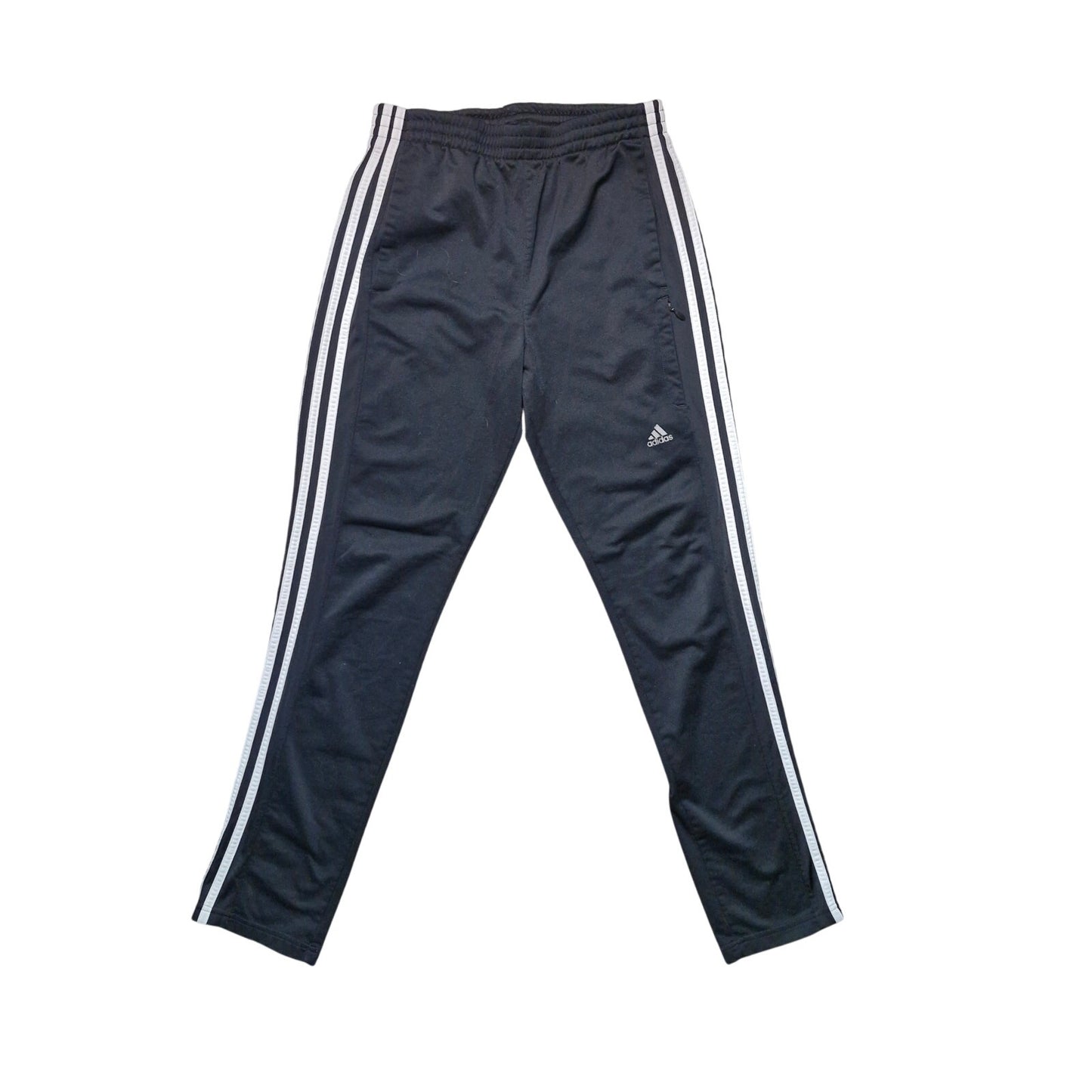Adidas Men’s Track Pants Medium Black White Stripes