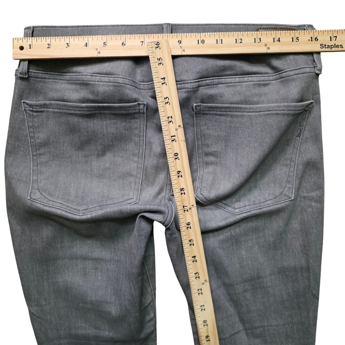 Express Mid Rise Legging Jeans Women’s 10S Gray Stretch Denim