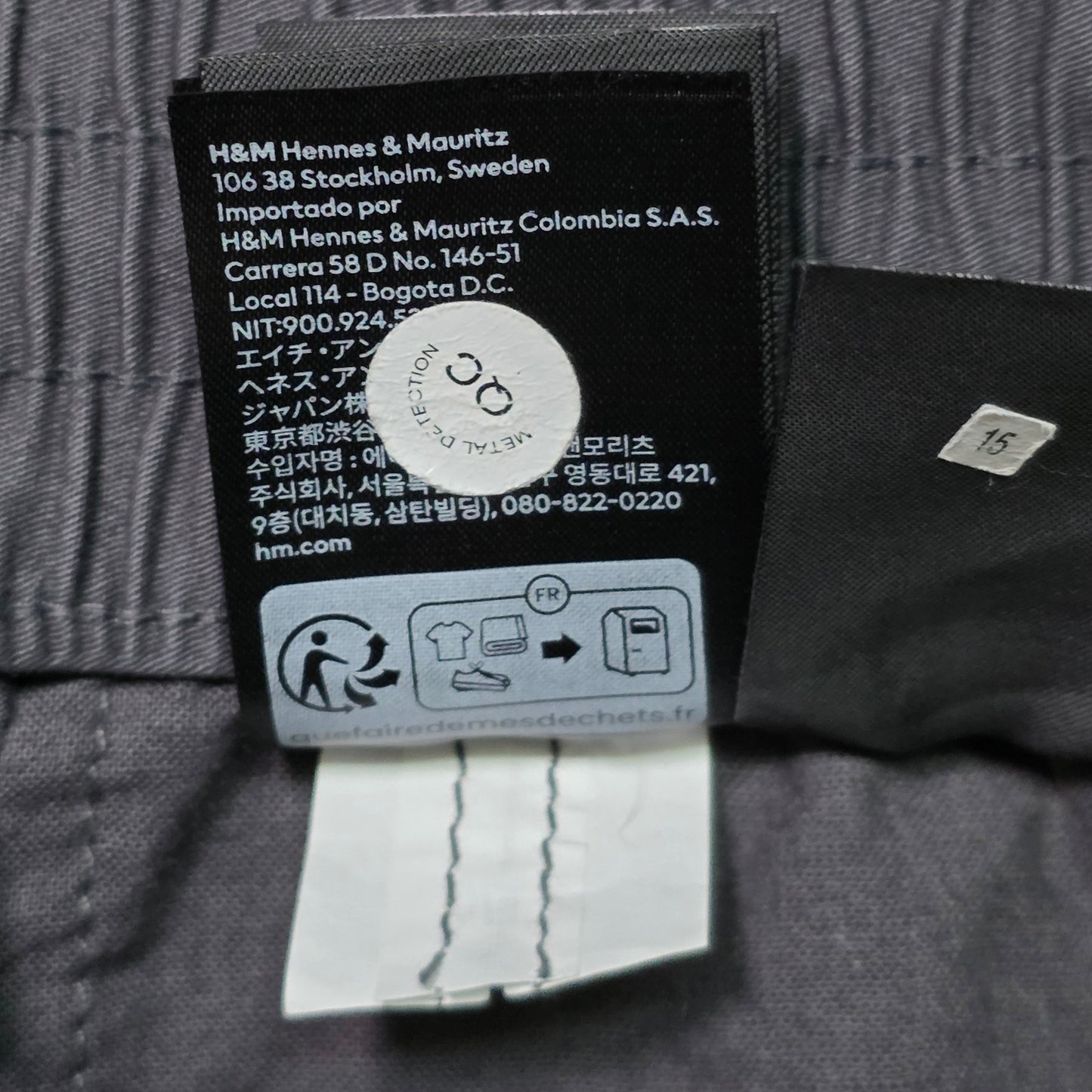 H&M Slim Fit Cargo Joggers Men’s XS Dark Grey