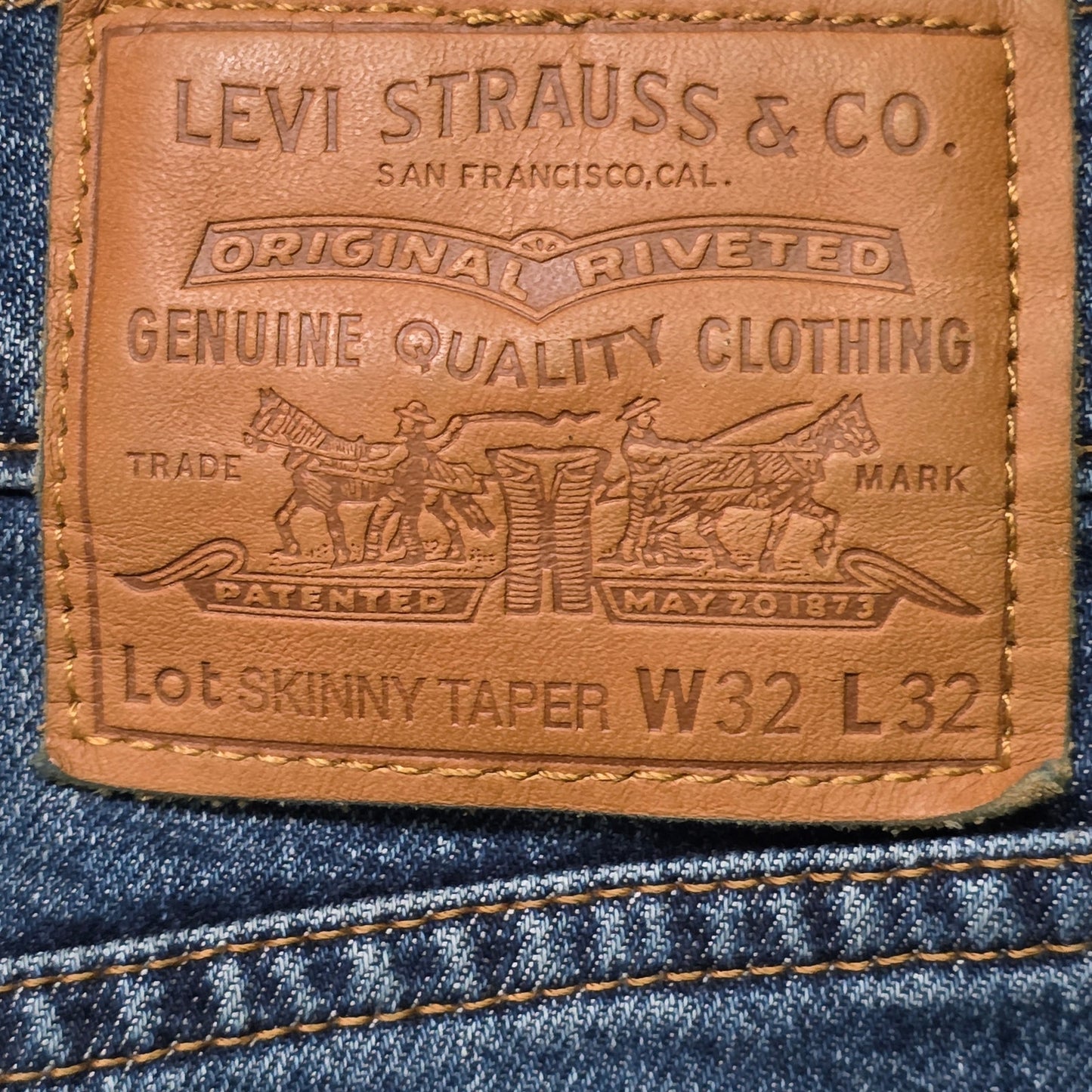 Levi’s Skinny Taper Jeans Men’s 32x32 Denim Blue