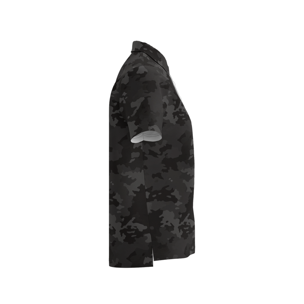 Black Camo Performance Golf Polo