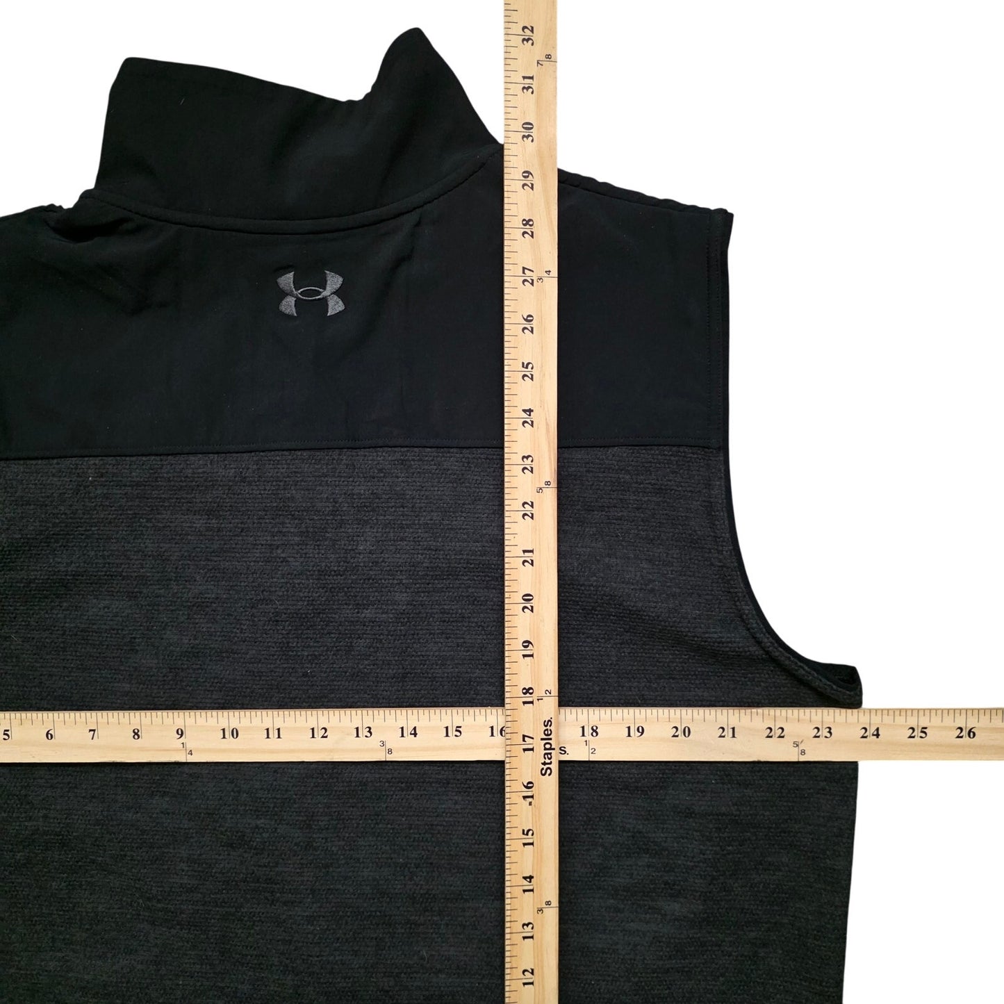Under Armour Specialist Full Zip Vest Men’s XL Black Lightweight Loose Casual