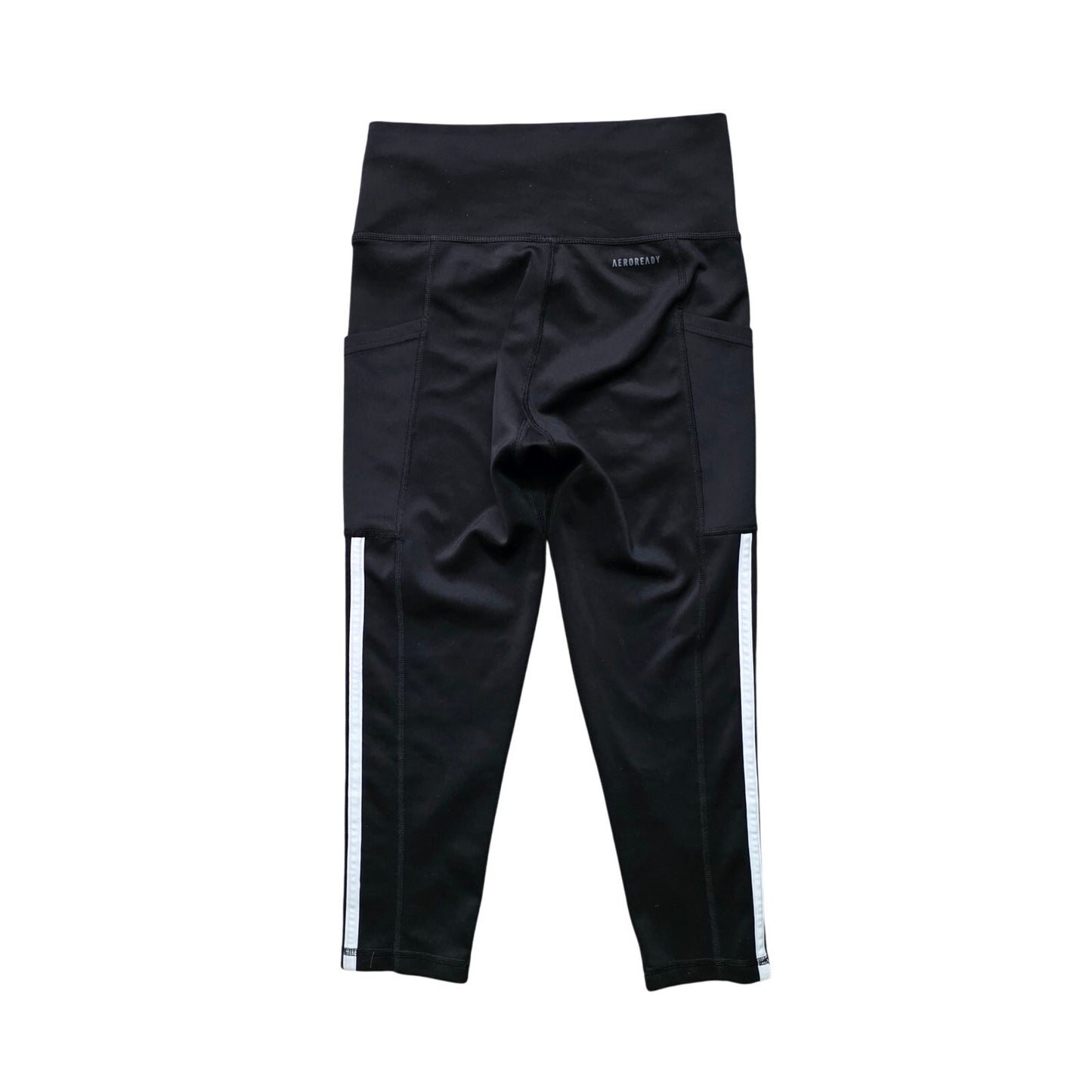 Adidas Primegreen Active Capri Pants Women’s XS Black Stretch Pocket