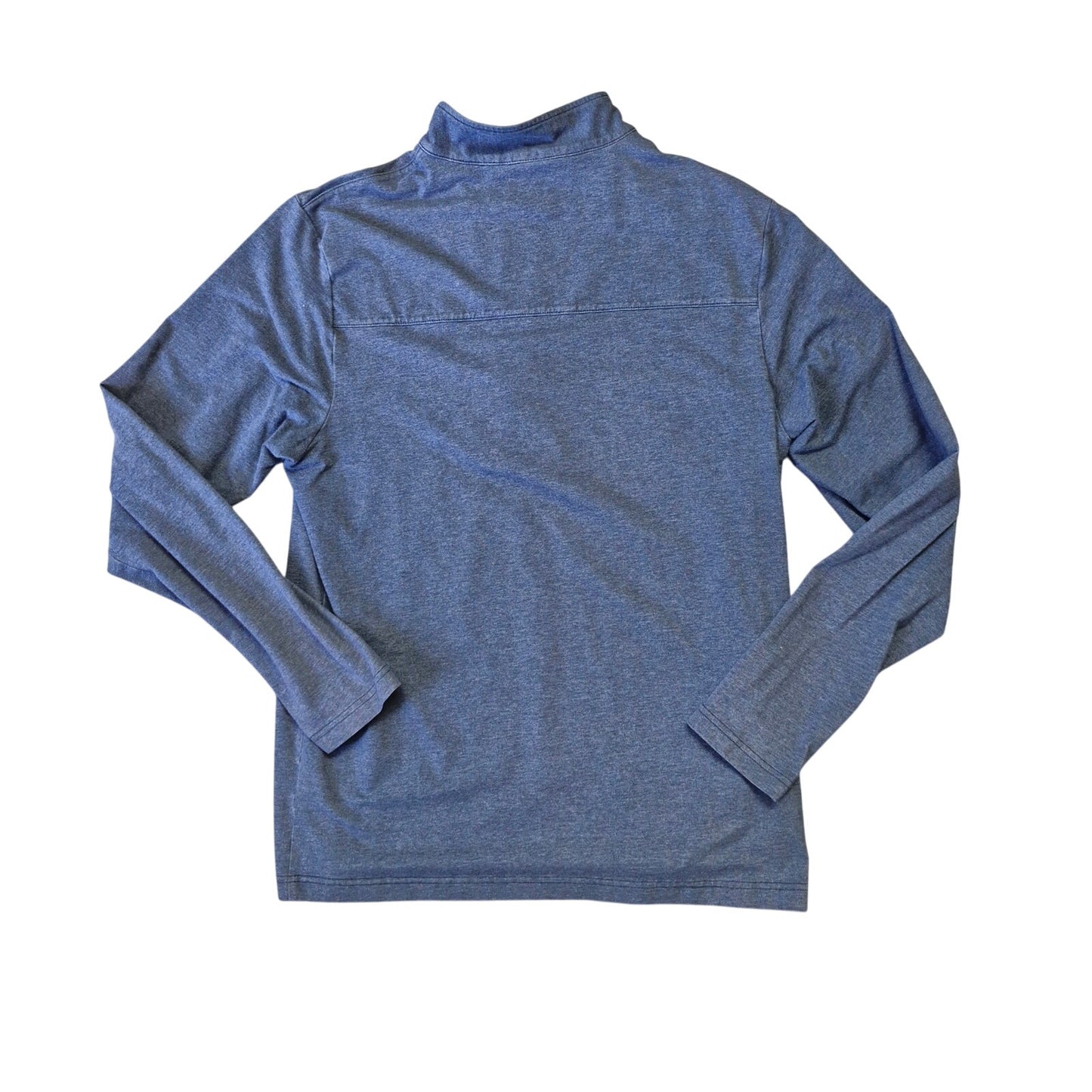 TravisMathew 1/4 Zip Pullover Sweatshirt Men’s Large Blue Cotton Blend