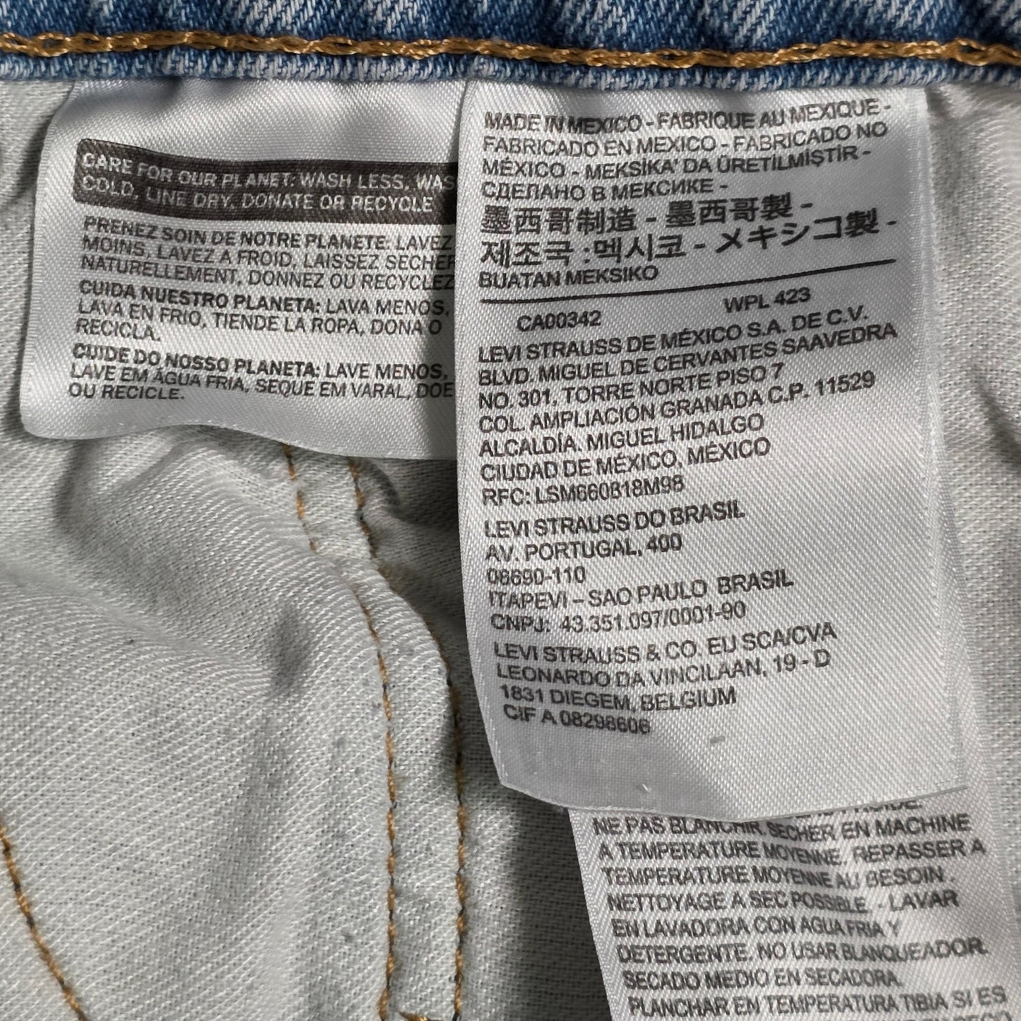 Levi’s 505 Regular Fit Jeans Men’s 34x32 Blue Denim Straight