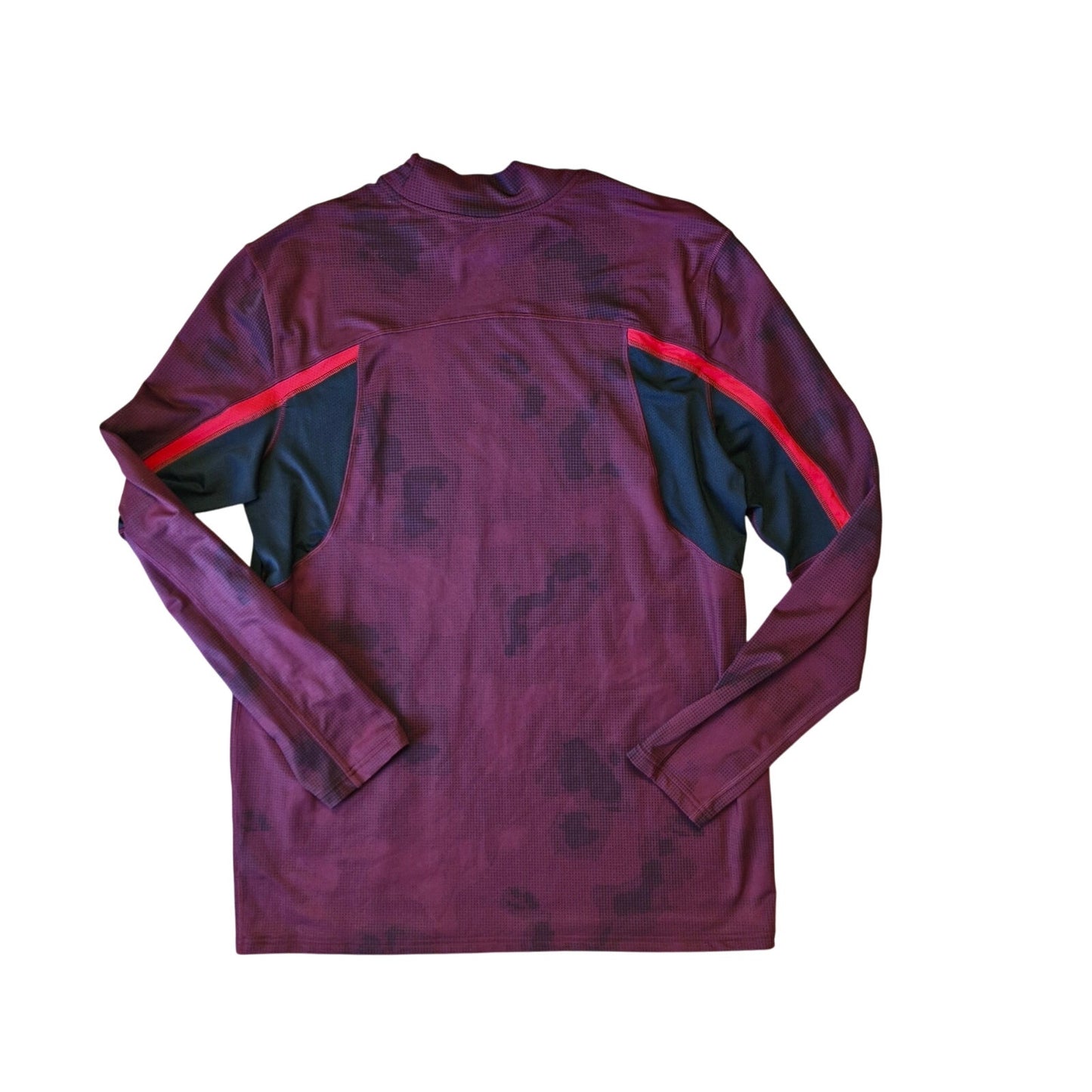 Champion Duo Dry Power Core Solid Burgundy/Black Shirt Mens XXL Moisture‑Wicking Athletic Tee