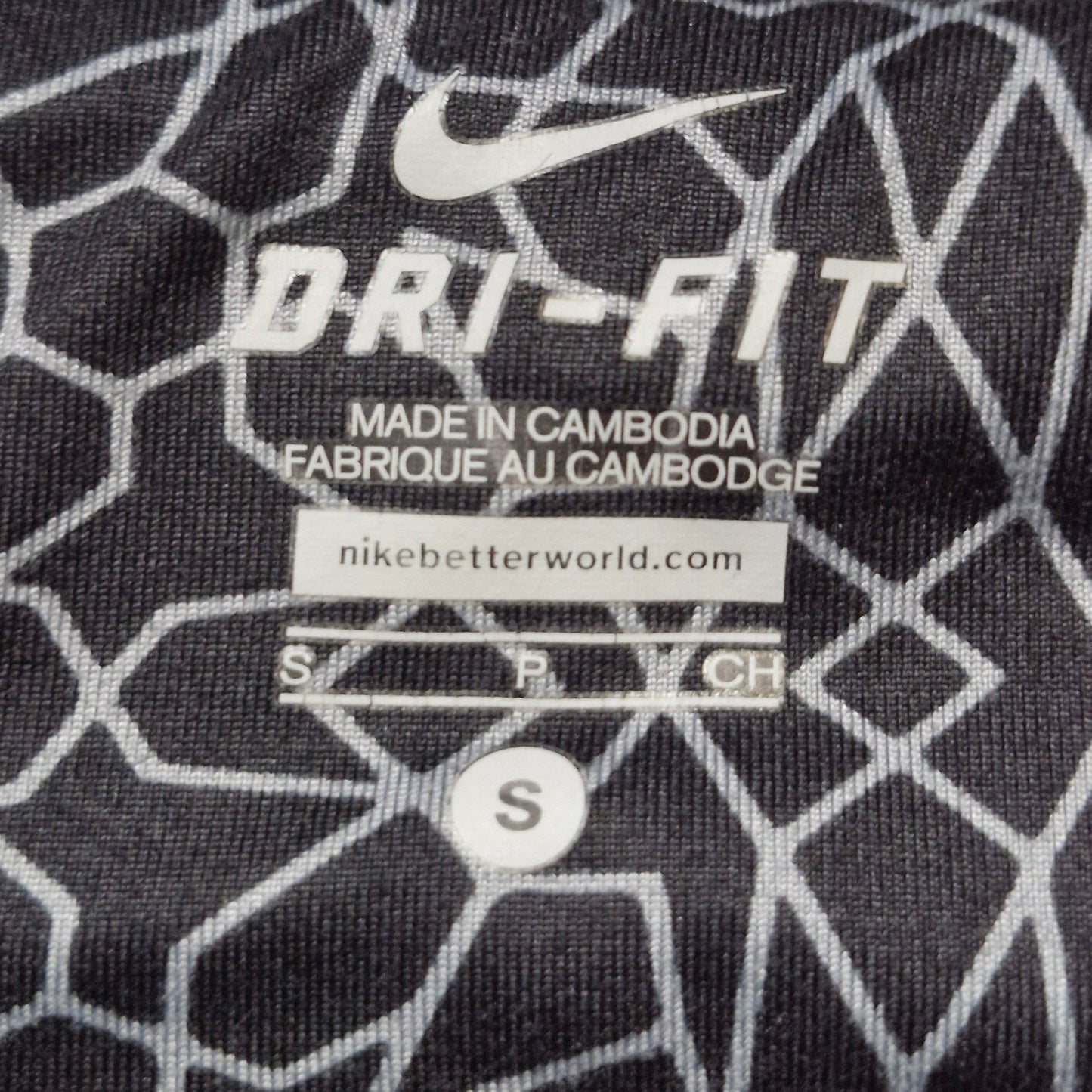 Nike Black Epic Printed Running Crop Tights Women’s Size Small 872262-010