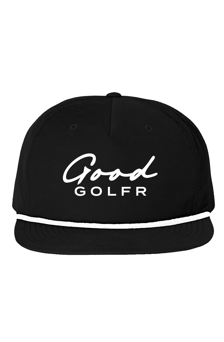 Good Golfr Tee Black Logo Hat