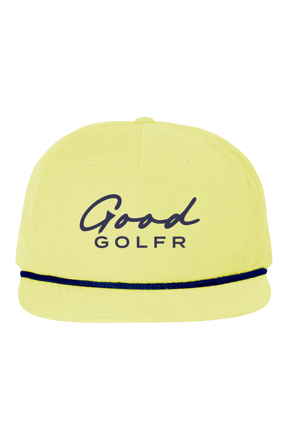 Good Golfr Tee Logo Hat - Yellow/Navy