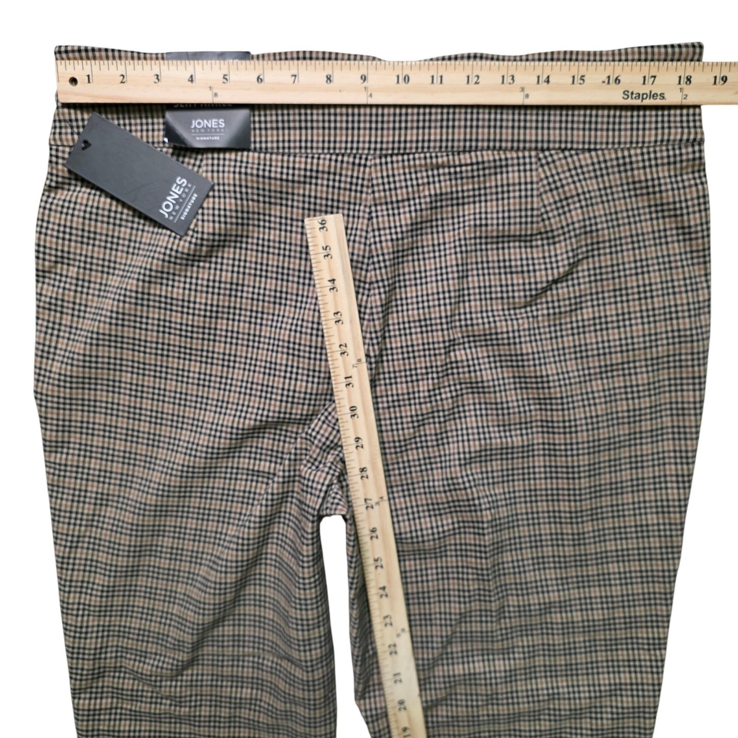 Jones New York Slim Ankle Pants Women’s XL Tan Combo NWT