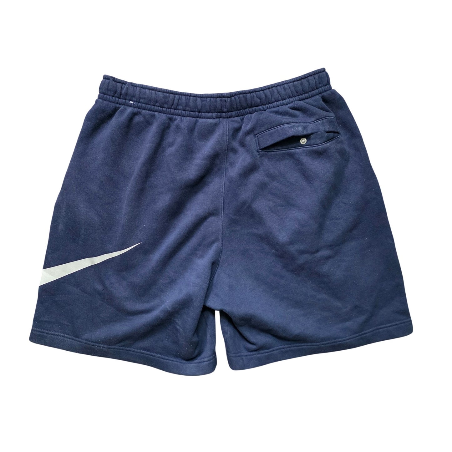 Nike Explosive Fleece Sweat Shorts Men’s L Navy Blue Swoosh Logo