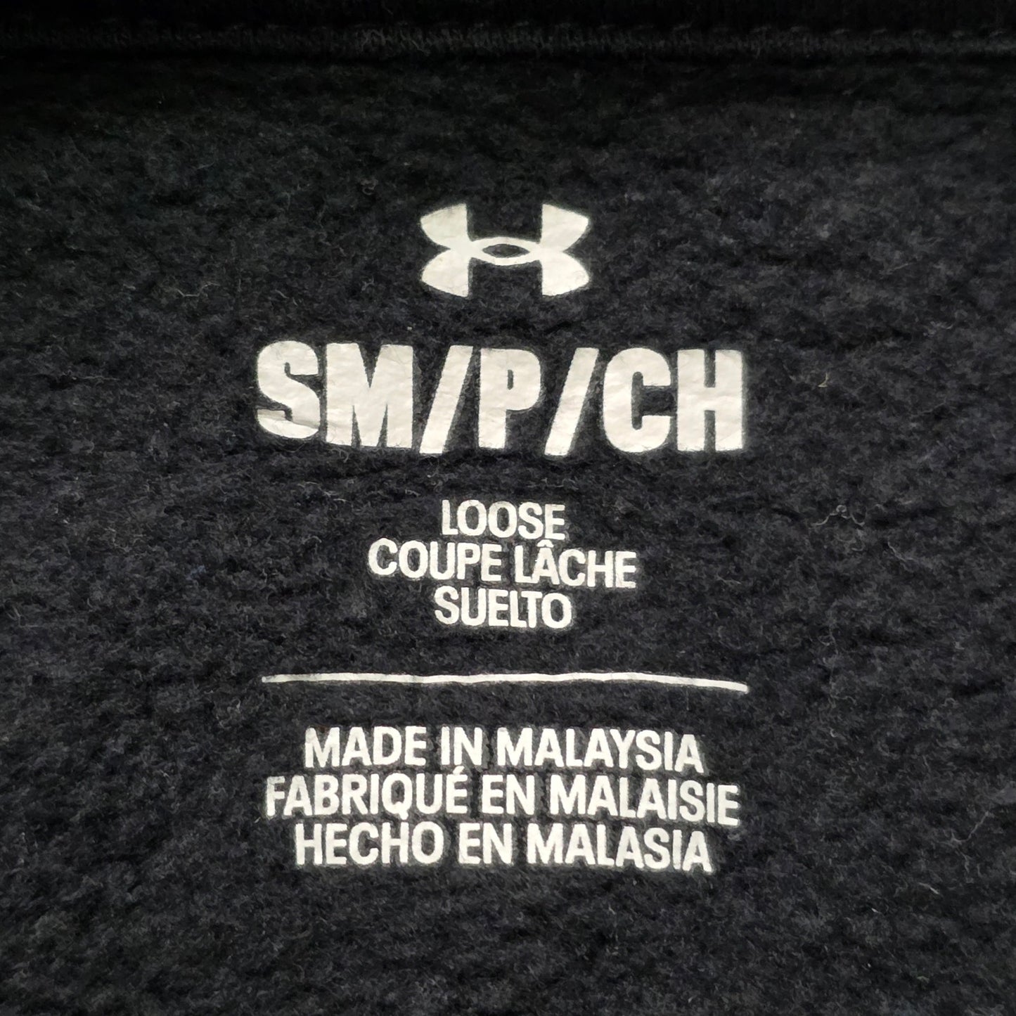 Under Armour Rival Fleece Colorblock Hoodie Women M Black/Steel/White