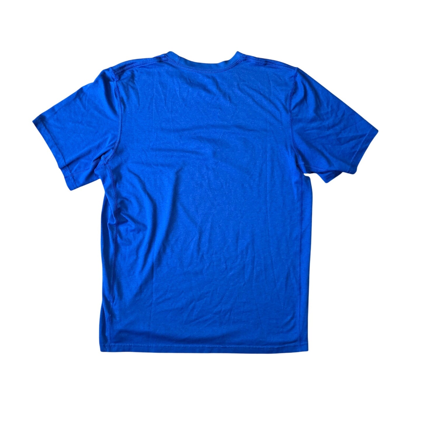 Nike Swoosh Logo T-Shirt Men’s M Blue Cotton Short Sleeve Athletic Tee