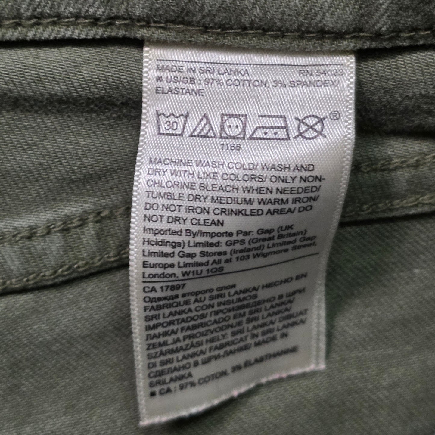Banana Republic Mid Rise 3" Short Women XS Olive Green Denim