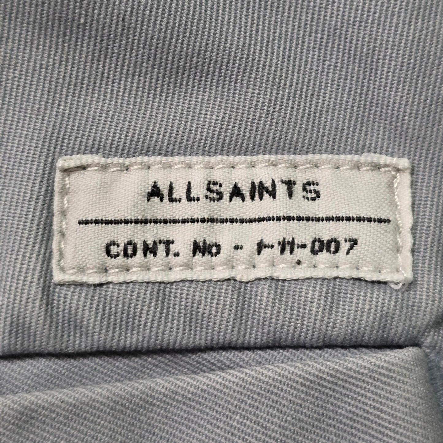 AllSaints Chino Shorts Men’s 32 Light Gray Cotton Stretch
