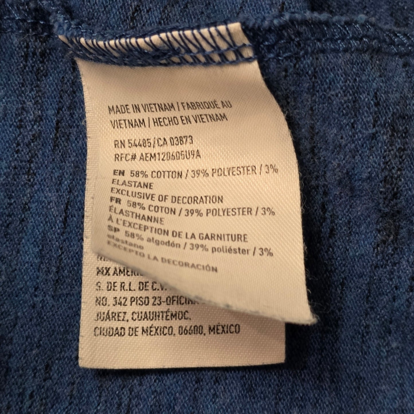 American Eagle Flex Polo Shirt Men’s XL Blue Collared Short Sleeve