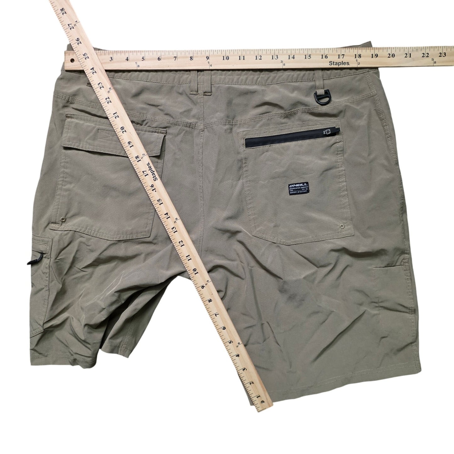O'Neill Crossover Hybrid Shorts Men’s 38 Dark Khaki Stretch