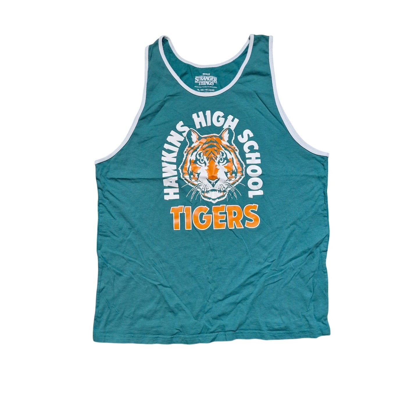 Stranger Things Hawkins High School Tank Top Men’s Size XL Green