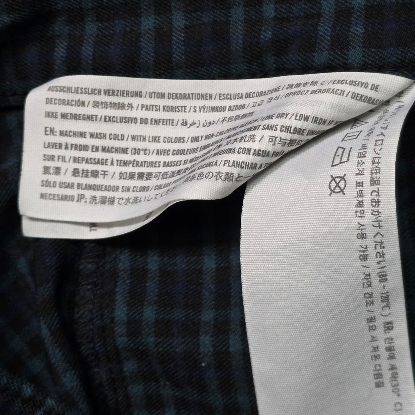 Hollister Ultra High Rise Plaid Trousers Women’s M Navy Green