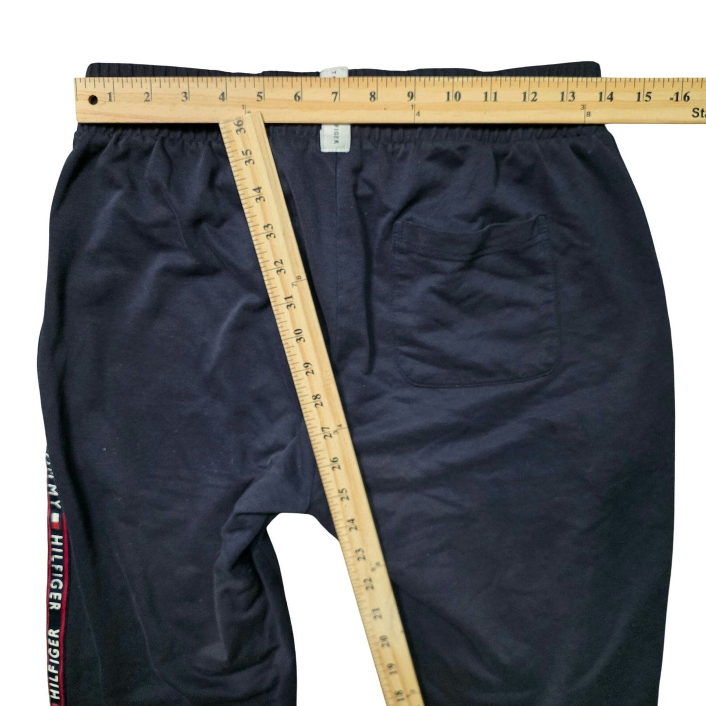 Tommy Hilfiger Taped Sweatpants Men’s S Black / Side Logo Tape